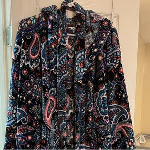 L/xl Vera Bradley Plush Robe! Like brand new!